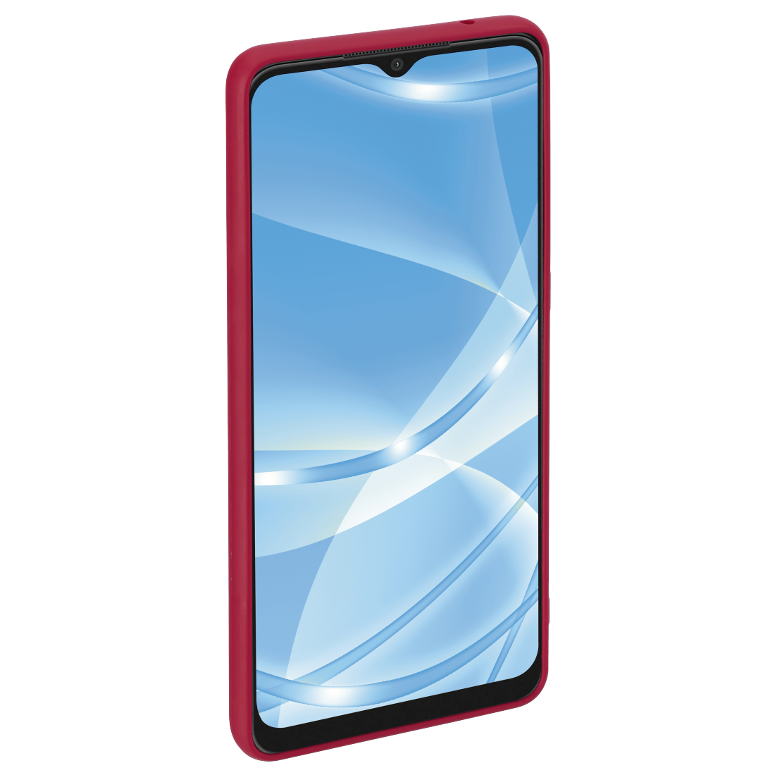 Cover  Finest Feel  voor Samsung Galaxy A22 5G, rood