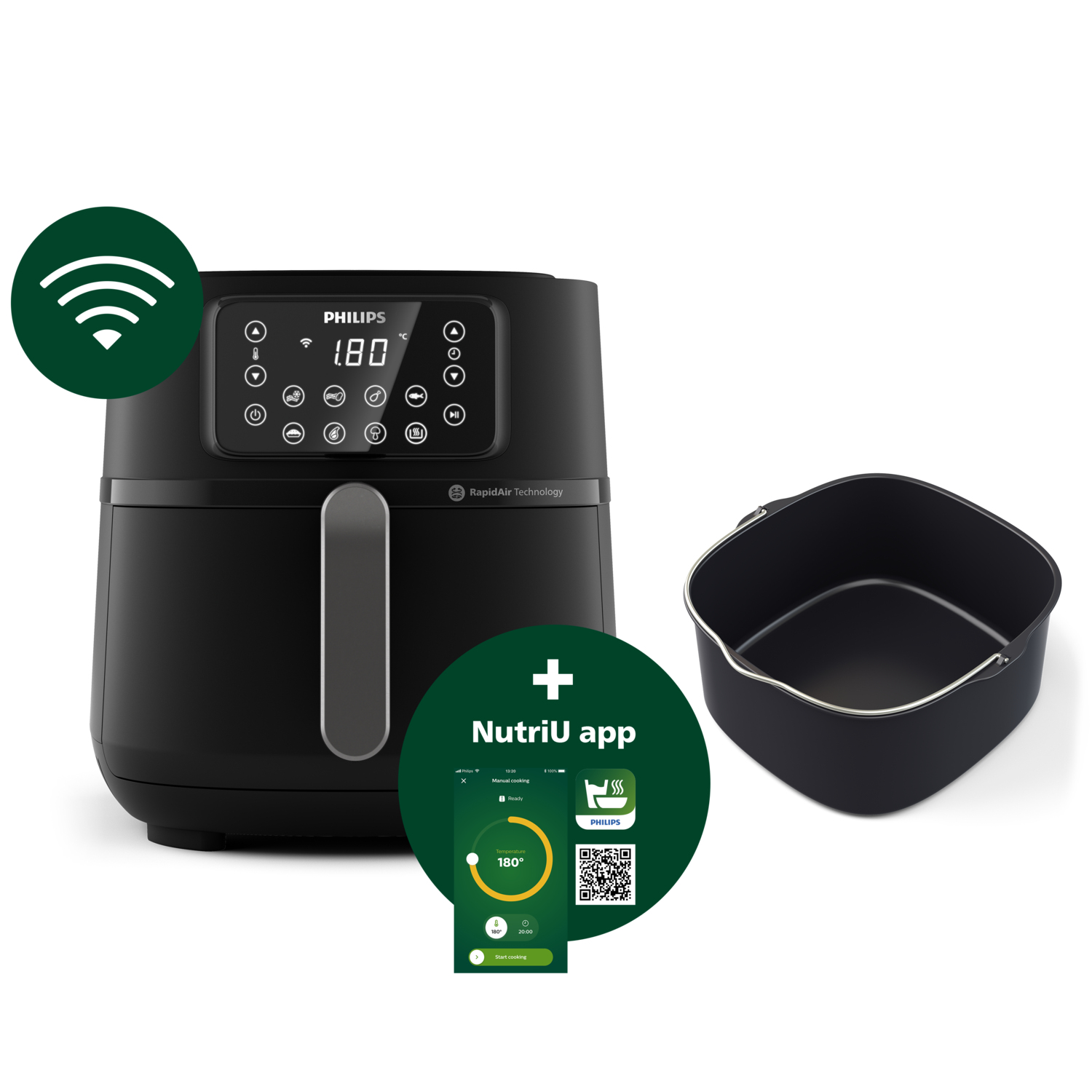 Heteluchtfriteuse PHILIPS HD9285/93 Airfryer XXL Connected