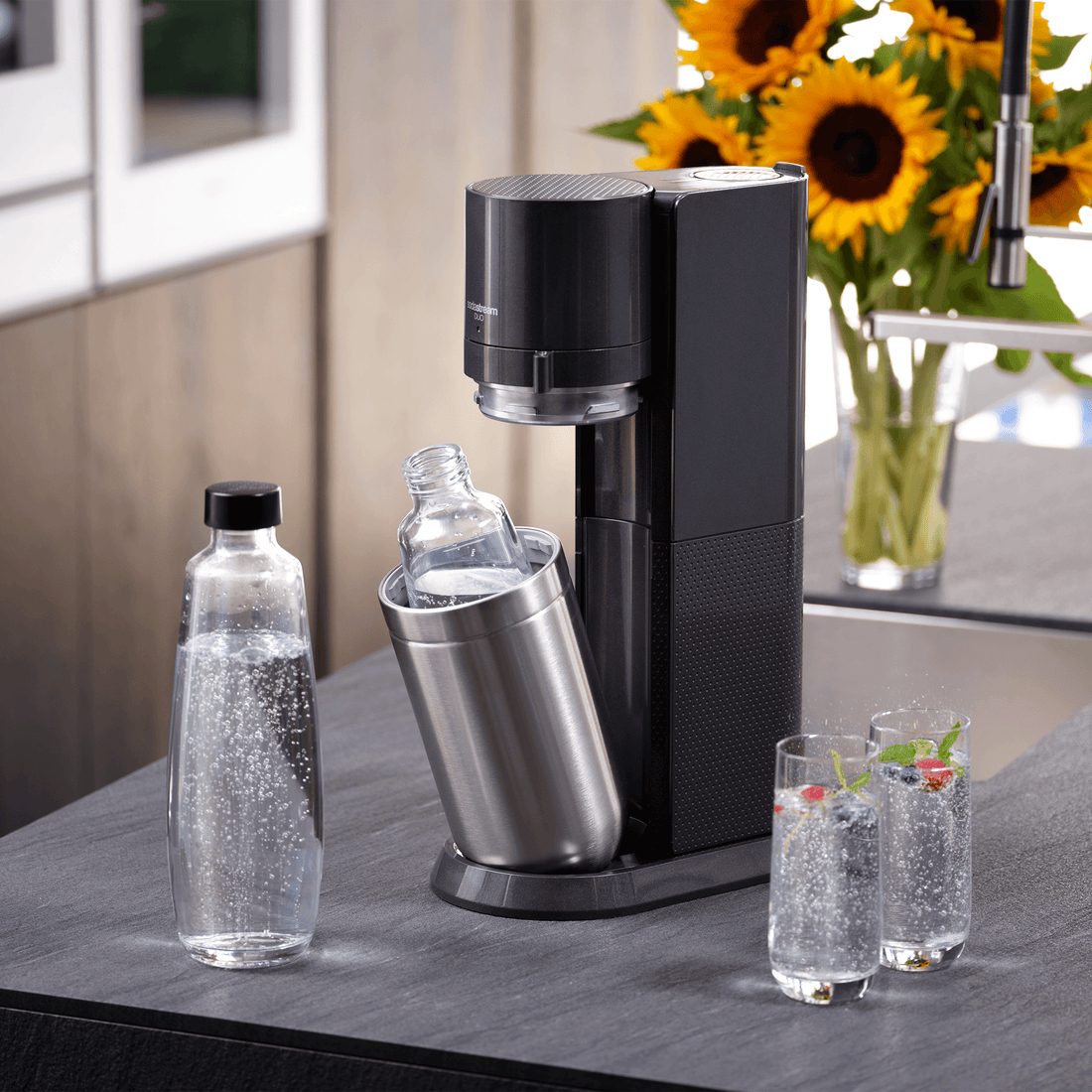 Frisdrankmaker SODASTREAM 1016814310 Duo Black Megapack