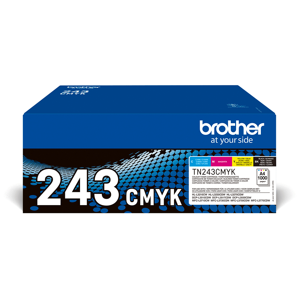 Brother TN-243CMYK tonercartridge 1 stuk(s) Origineel Zwart, Cyaan, Magenta, Geel