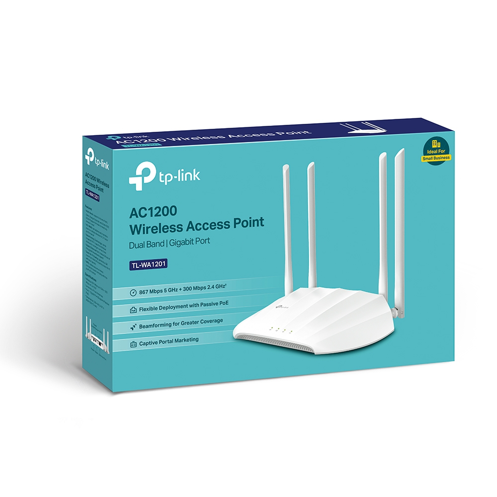 TP-Link TL-WA1201 draadloos toegangspunt (WAP) 867 Mbit/s Wit Power over Ethernet (PoE)