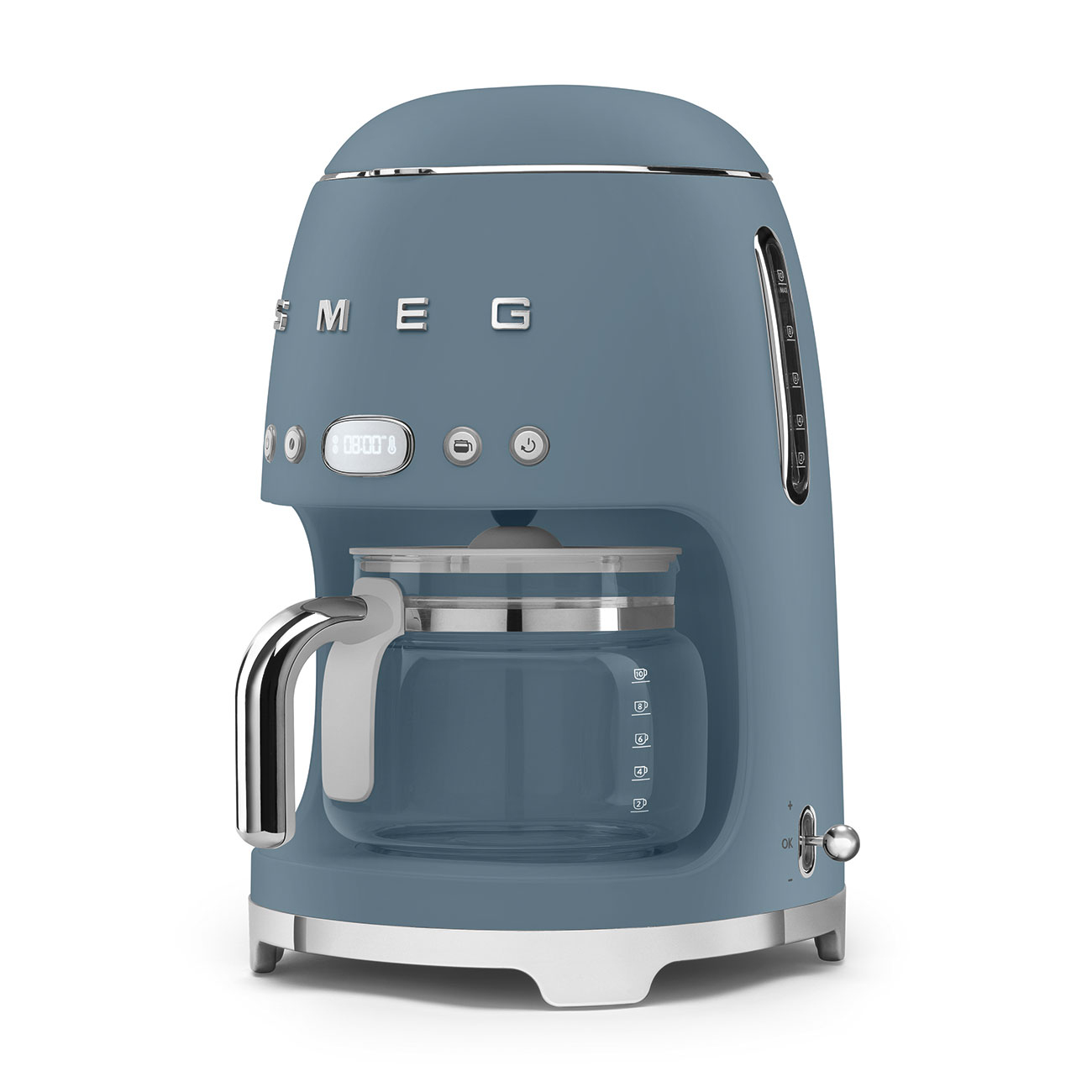 Smeg cafetiere Storm Blue Mat DCF02SBMEU