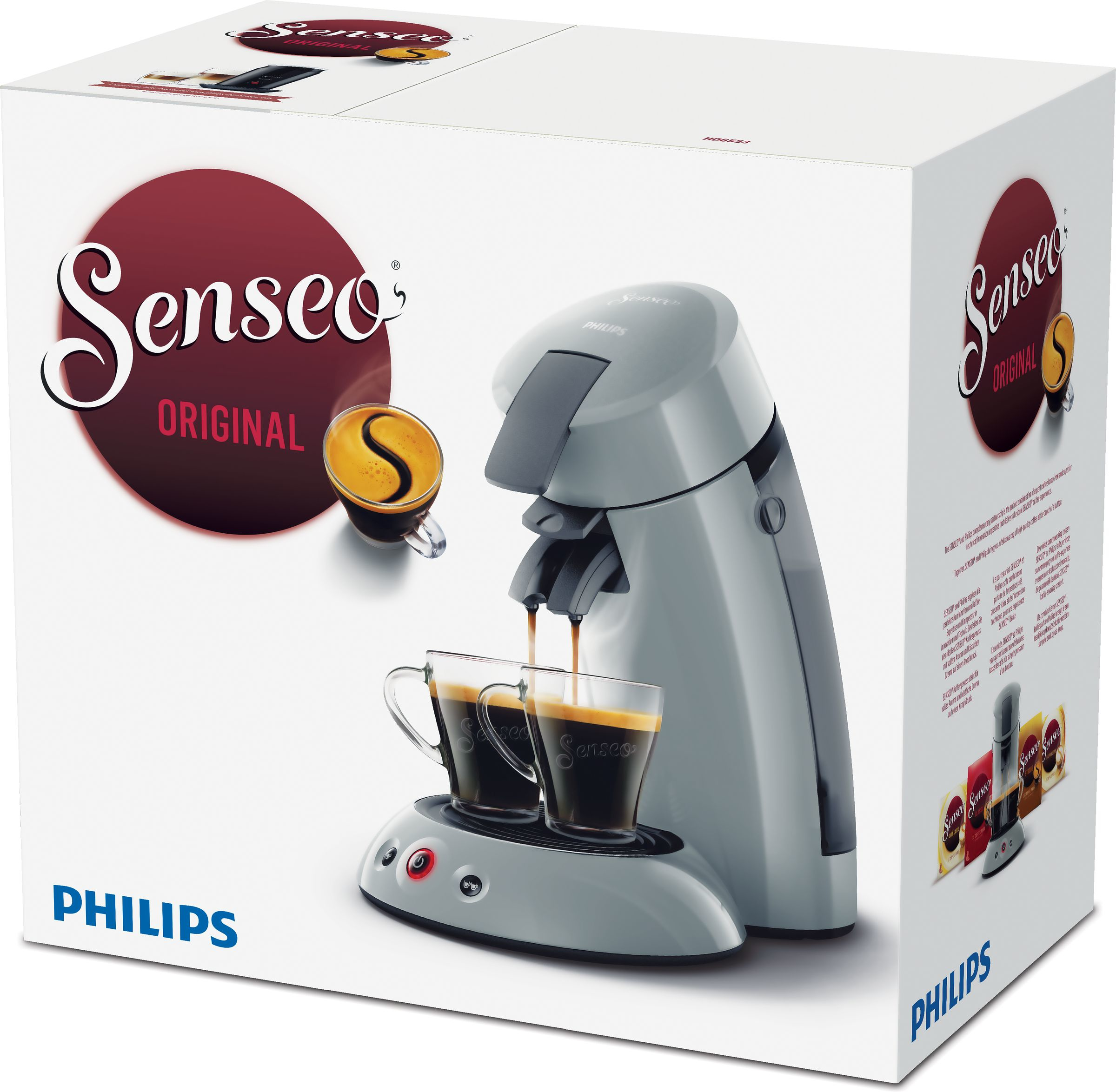 *PHILIPS SENSEO GRIS ARGENTE HD6553/70 *