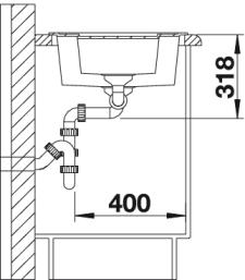 Spoelbak BLANCO 516173 Metra 6 Wit