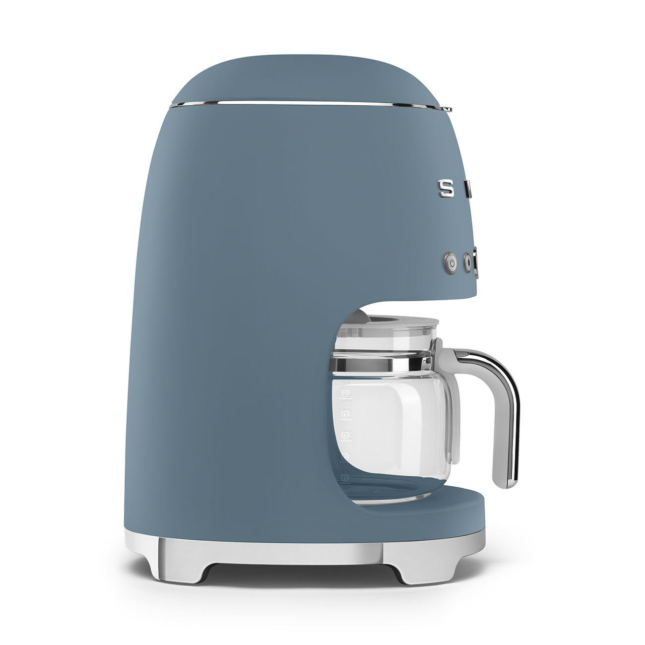 Smeg cafetiere Storm Blue Mat DCF02SBMEU