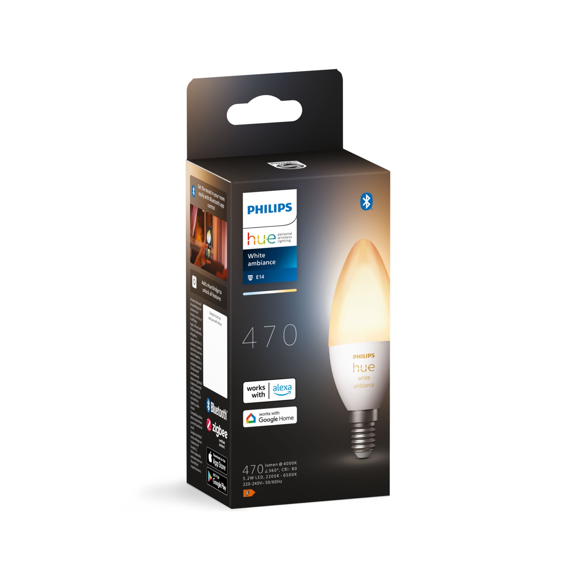 Lamp PHILIPS HUE White Ambiance E14