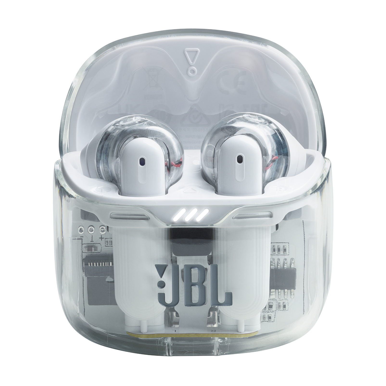 JBL Tune Flex Ghost Edition Headset True Wireless Stereo (TWS) In-ear Oproepen/muziek Bluetooth Doorschijnend, Wit