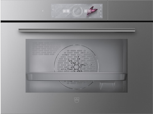 Oven BI VZUG CombairSteamer V6000 45F, Platinum spiegelglas