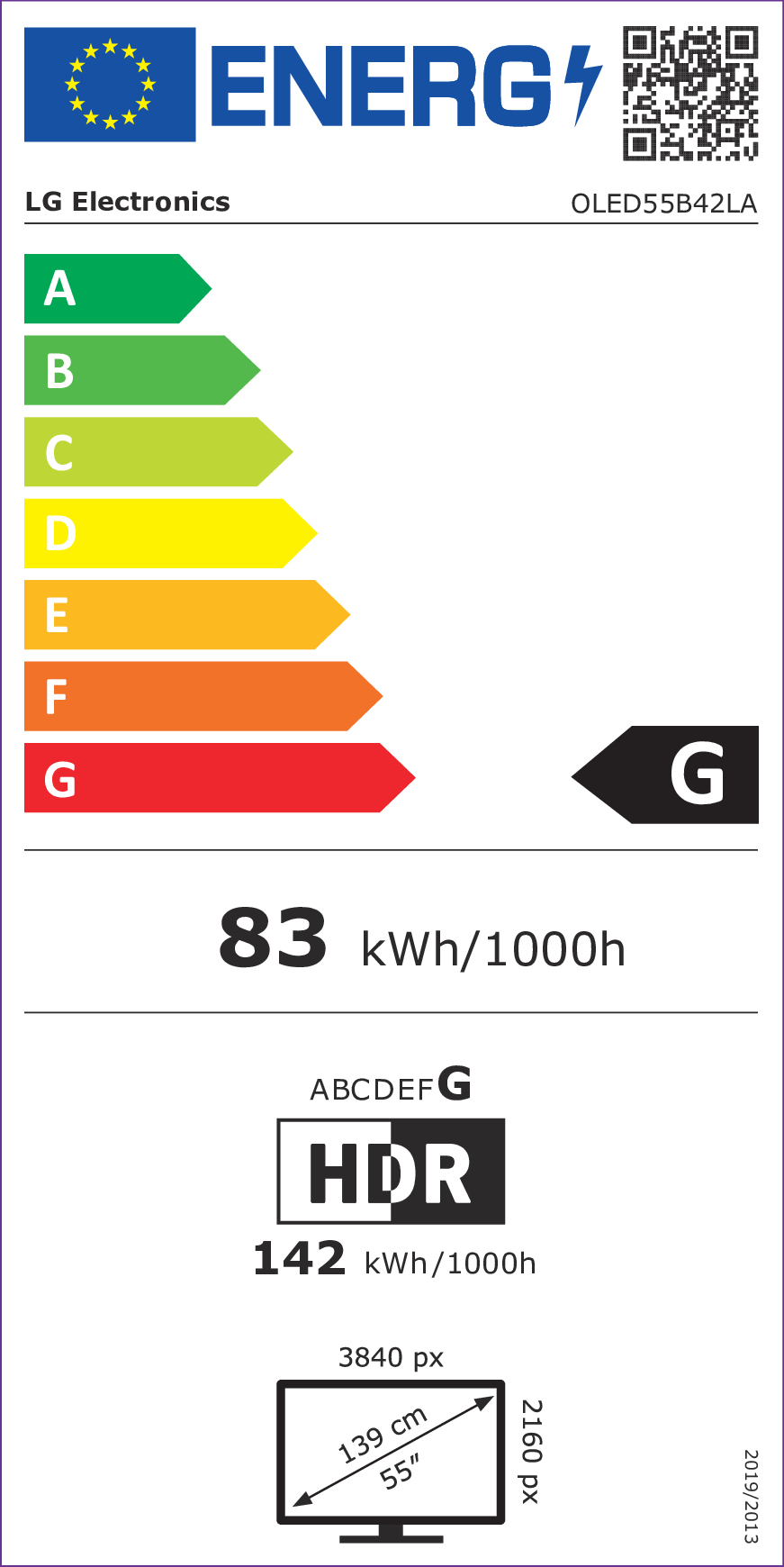 LG OLED TV OLED55B42LA