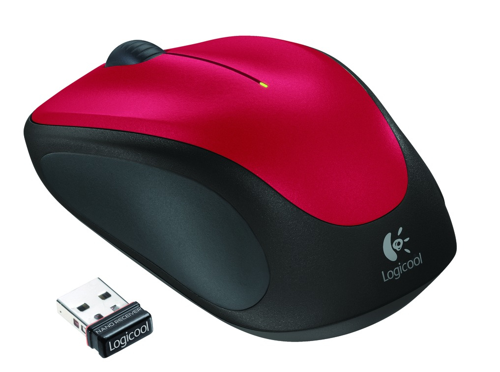 Logitech wireless mouse m235 red