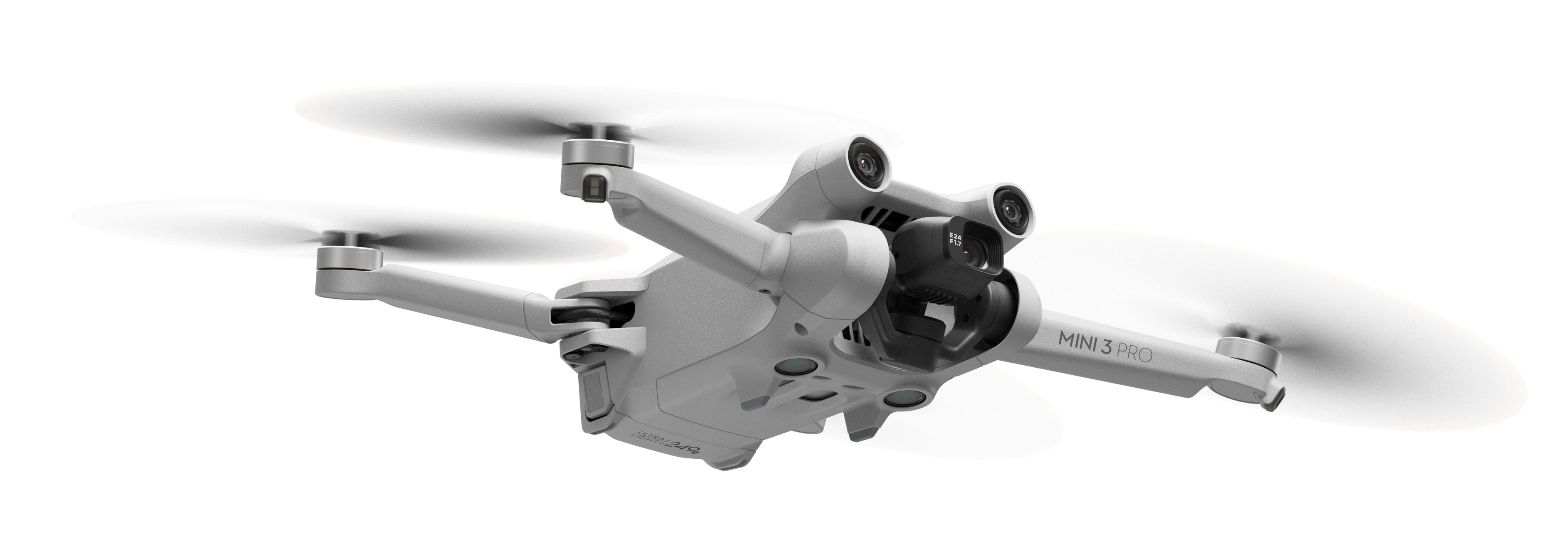 DJI Mini 3 Pro (RC RM330) 4 rotors Quadcoptère 48 MP 3840 x 2160 pixels 2453 mAh Noir, Blanc