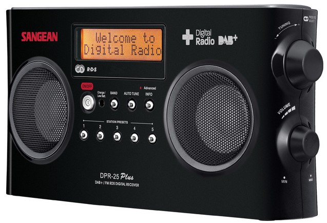 DAB+ radio SANGEAN DPR-25+ zwart