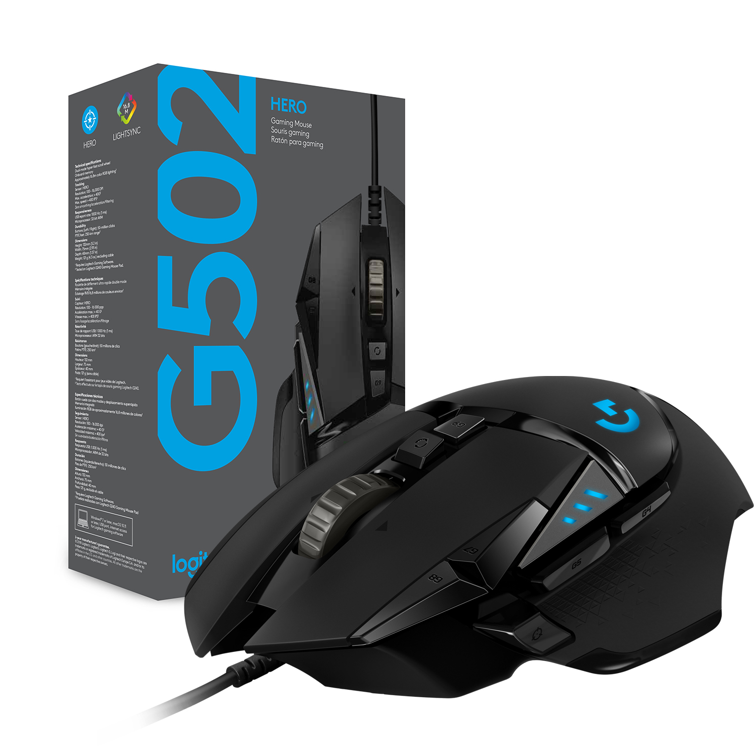 Muis Logitech G502 Hero