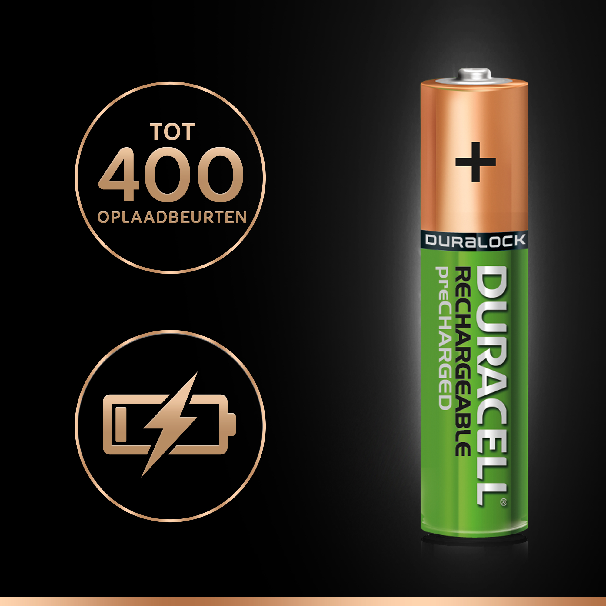 Duracell AAA Rechargeable 4-pack 800MAH