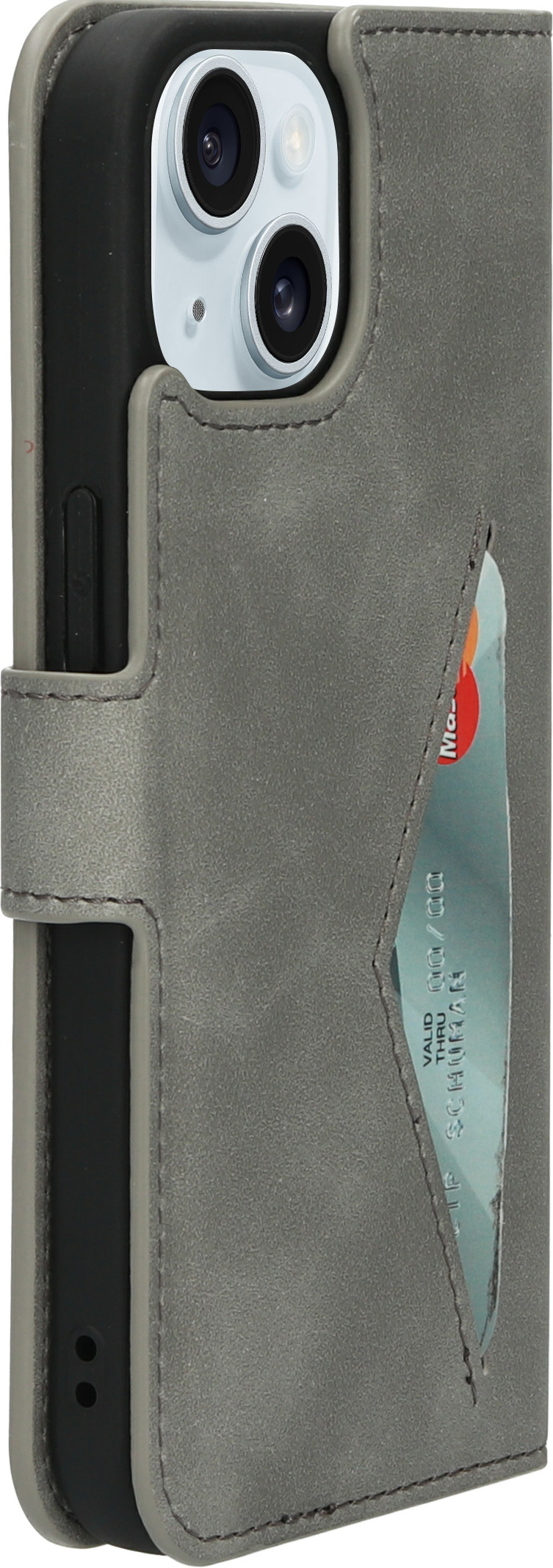 Mobiparts Classic Wallet coque de protection pour téléphones portables 15,5 cm (6.1") Étui avec portefeuille Gris