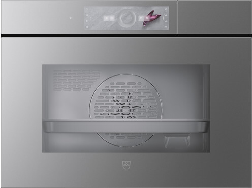 Oven BI VZUG CombairSteamer V6000 45F, Platinum spiegelglas