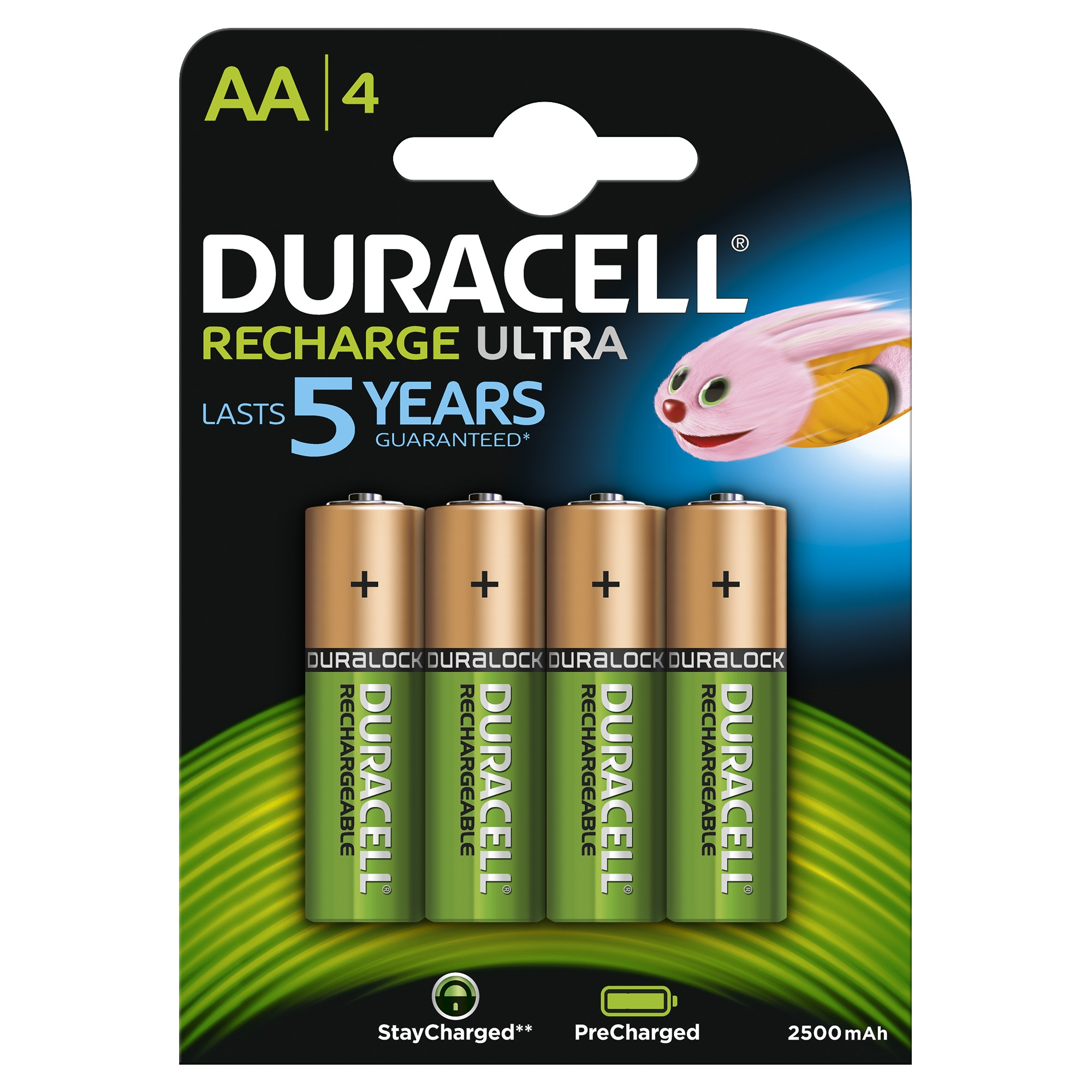 Duracell Batterij Rechargeable AA 2400mah 4-Pack