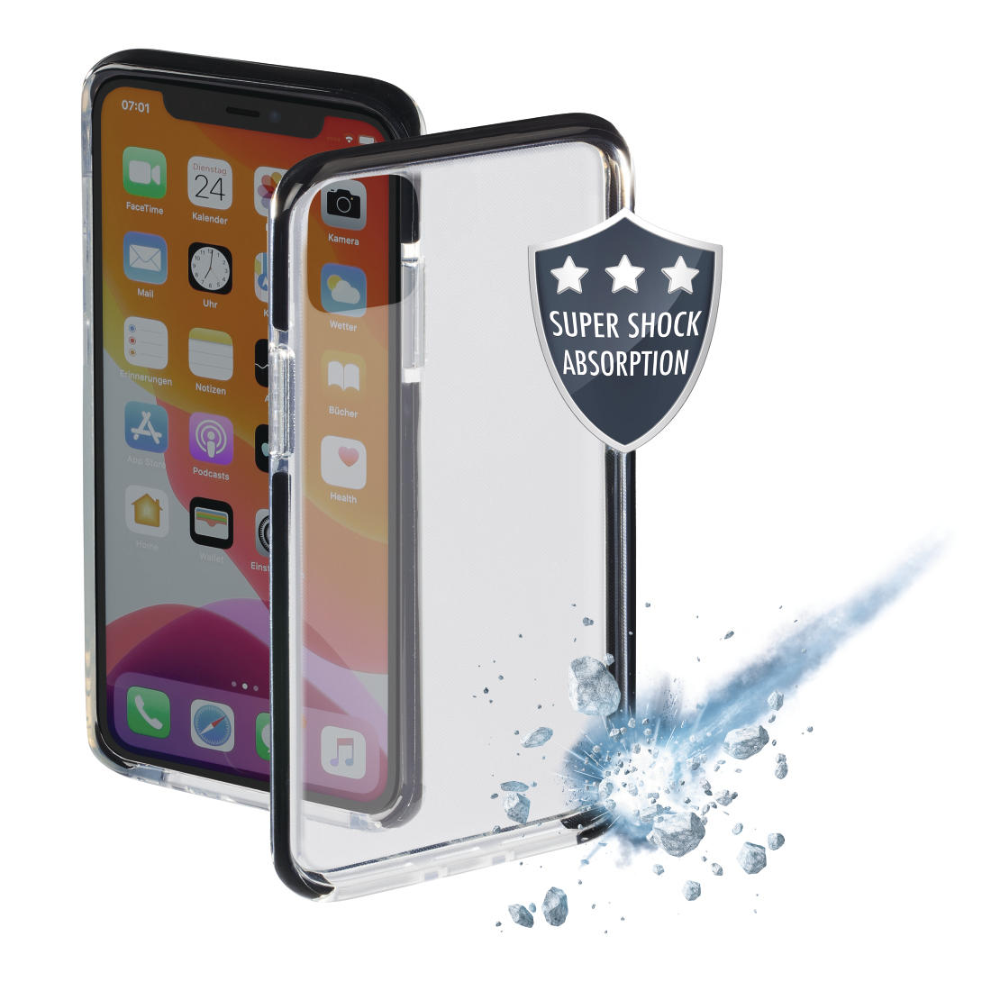 Hama Coque de protection Protector pour Apple iPhone 12 Pro Max, noire