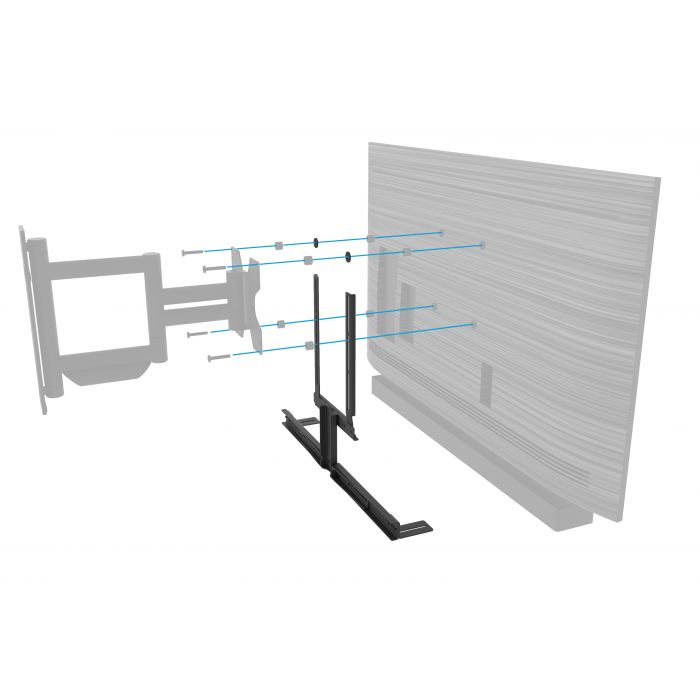 Frame CAVUS voor soundbar universeel zwart (muurbeugel)