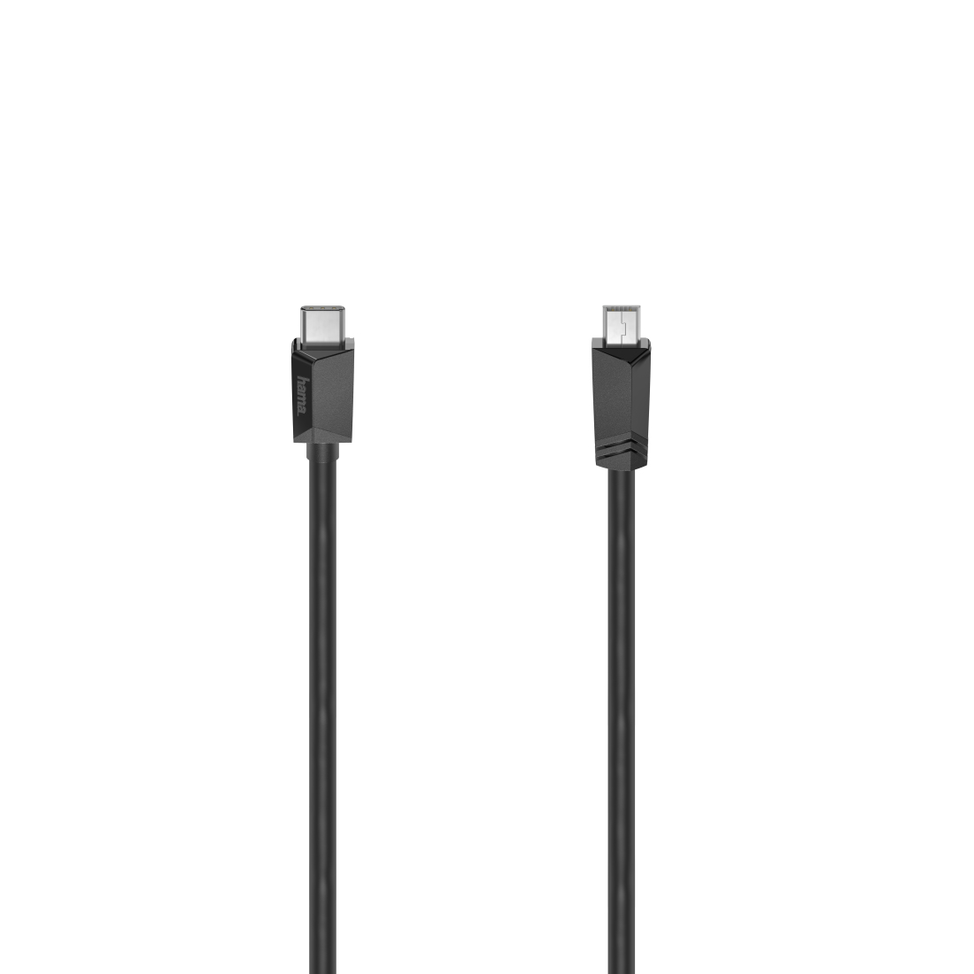 Hama Câble USB-C, mâle USB-C - mâle mini-USB-B, USB 2.0, 480 Mbit/s, 0,75 m