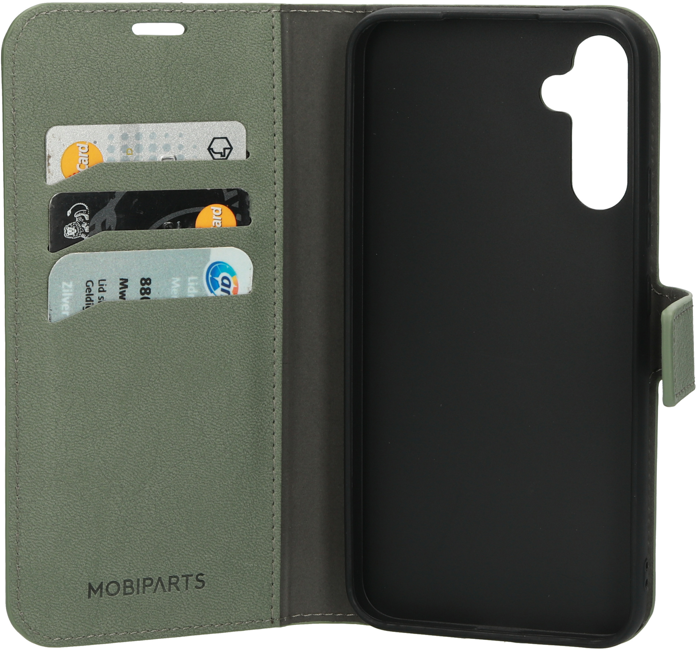 Mobiparts Classic Wallet coque de protection pour téléphones portables 16,8 cm (6.6") Étui avec portefeuille Vert