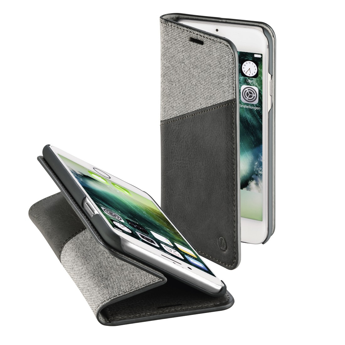 Hama Gentle mobiele telefoon behuizingen Flip case Zwart, Grijs