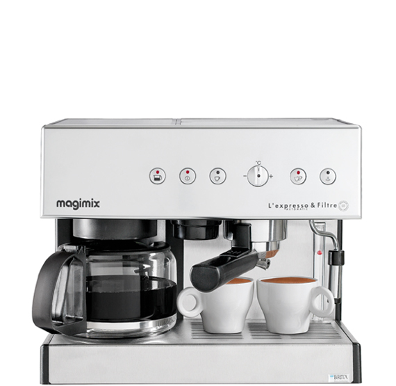 Espresso MAGIMIX 11423 Espresso + Filter Mat Chroom