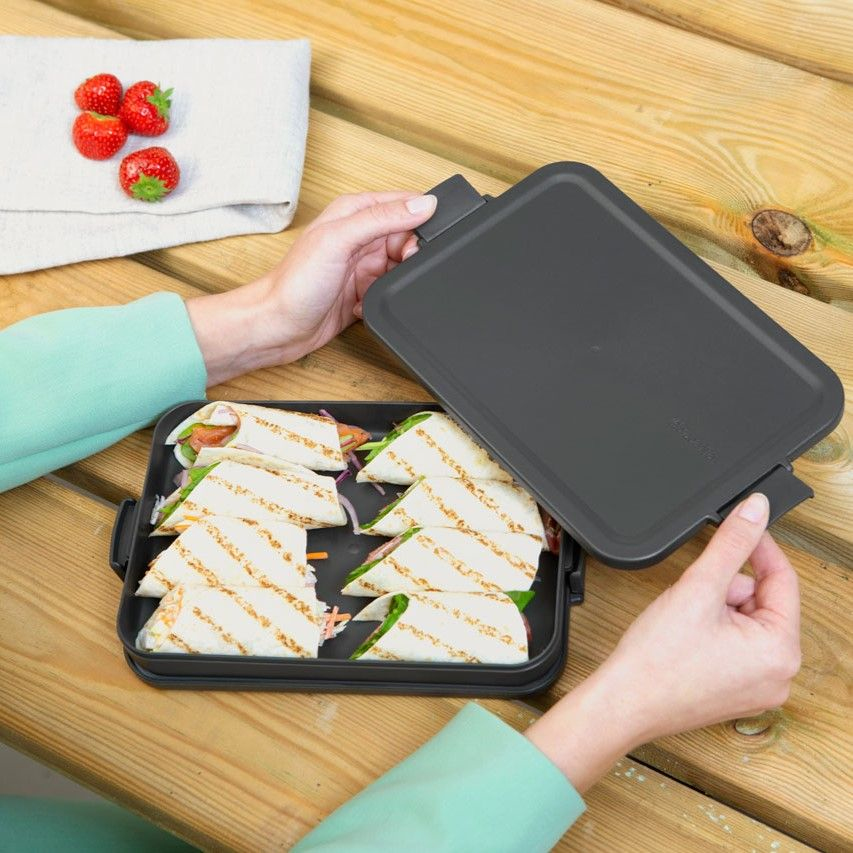 Lunchbox Plat BRABANTIA Make&Take Dark Grey