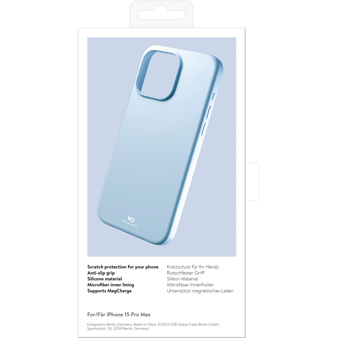 Hama Cover WD Mag Silicone Apple iPhone 15 Pro Max Lichtbl.
