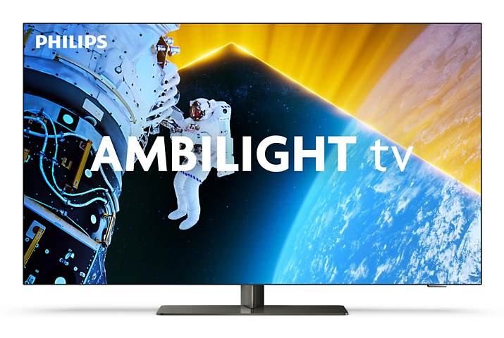 Philips 55OLED849/12 tv 139,7 cm (55") 4K Ultra HD Smart TV Wifi Zwart, Chroom