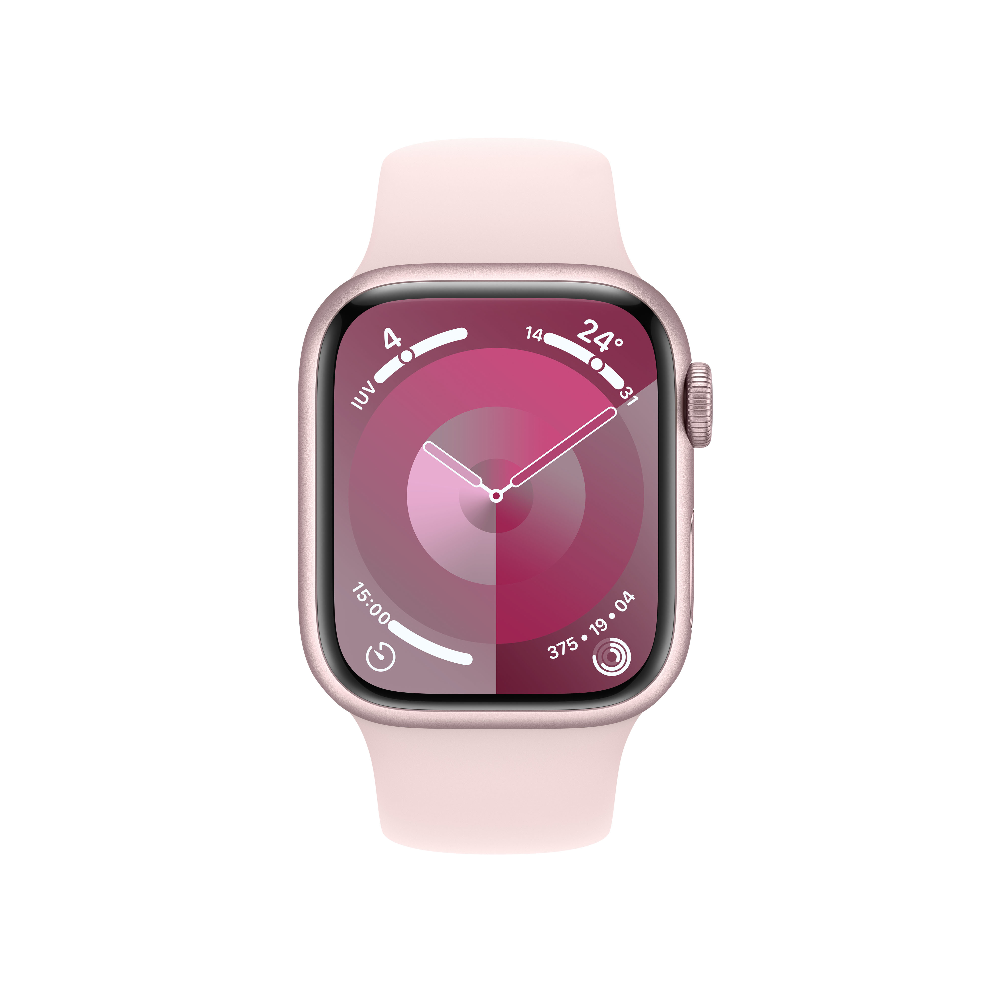 APPLE Watch 9 41mm Pink Case & Light Pink Sport Band