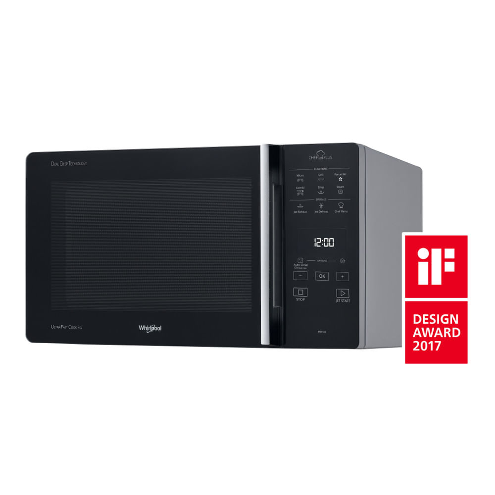 Whirlpool Chef Plus MCP 349 SL Aanrecht Combinatiemagnetron 25 l 800 W Zilver