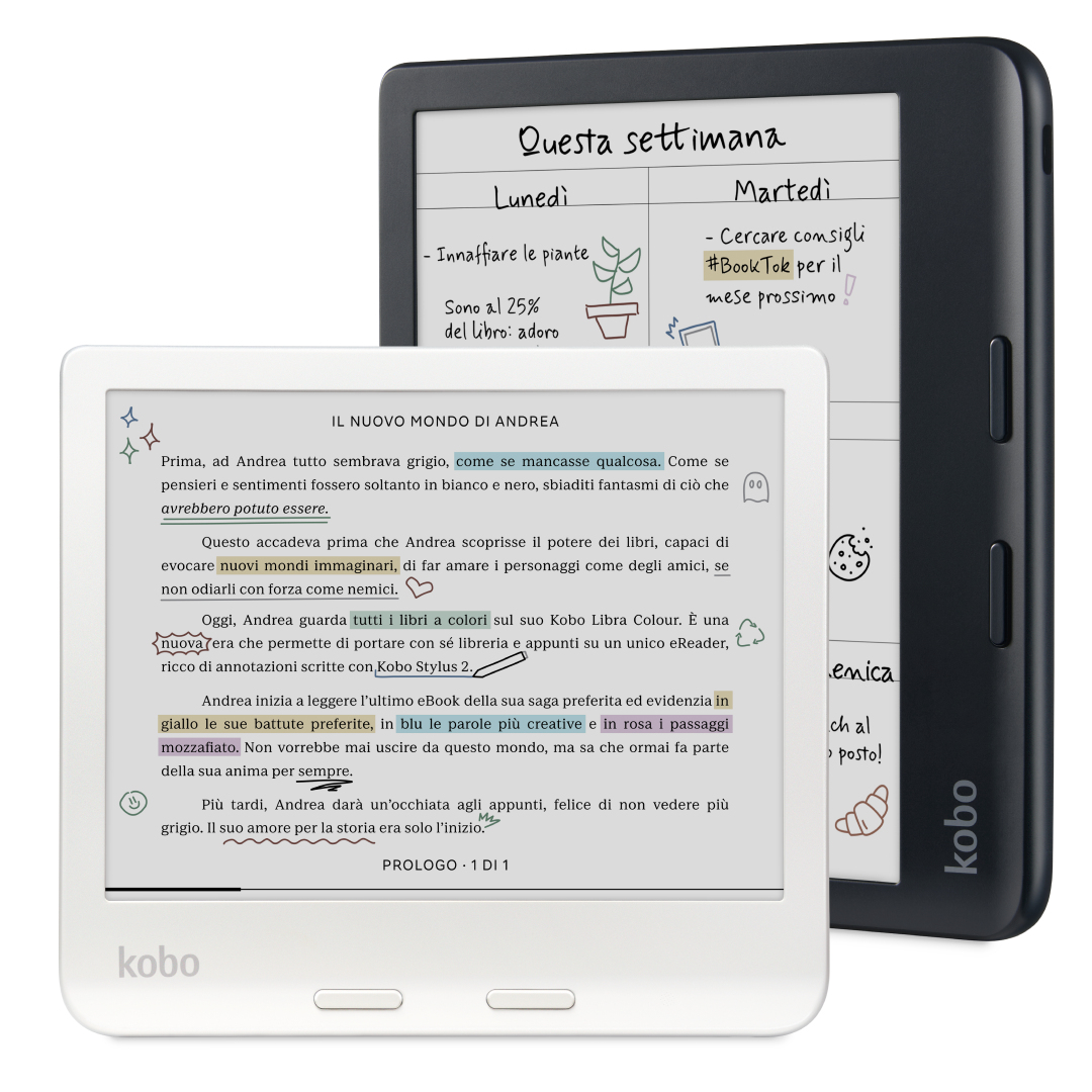 E-reader Kobo Libra Colour E-book Touchscreen 32GB Wi-Fi Zwart