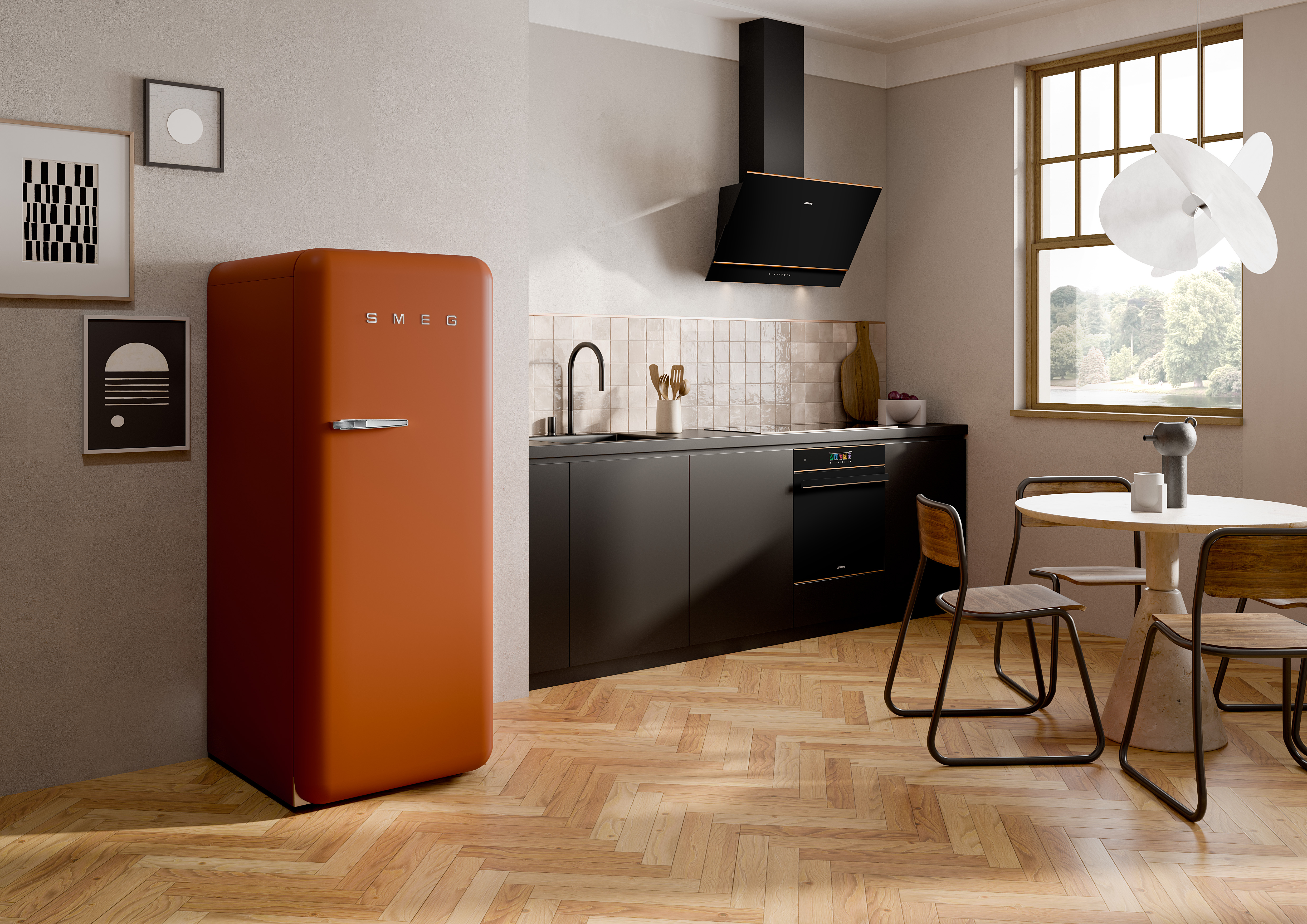 Koelkast SMEG FAB28RDRU5 50's Style Rust