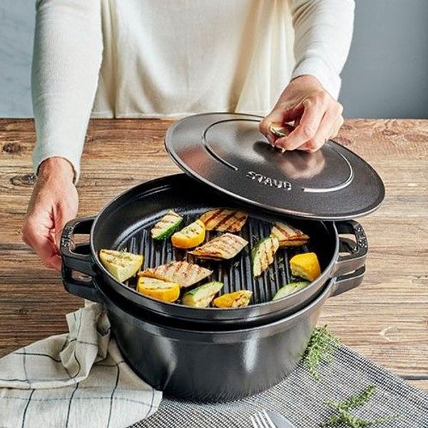 Stapelbare Cocotte STAUB 14622423 Zwart 24cm