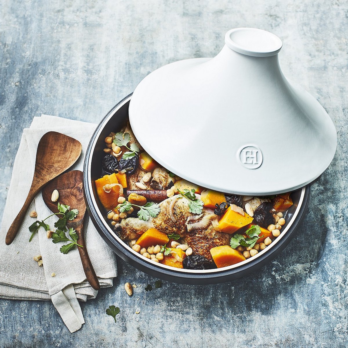 Tajine EMILE HENRY 20.EH776632 Witdeksel 33cm