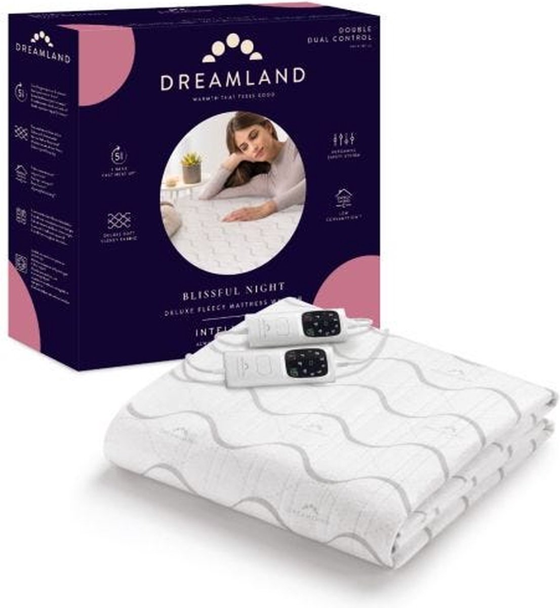 Onderdeken DREAMLAND 26022 Intelliheat+ 2P 150x137