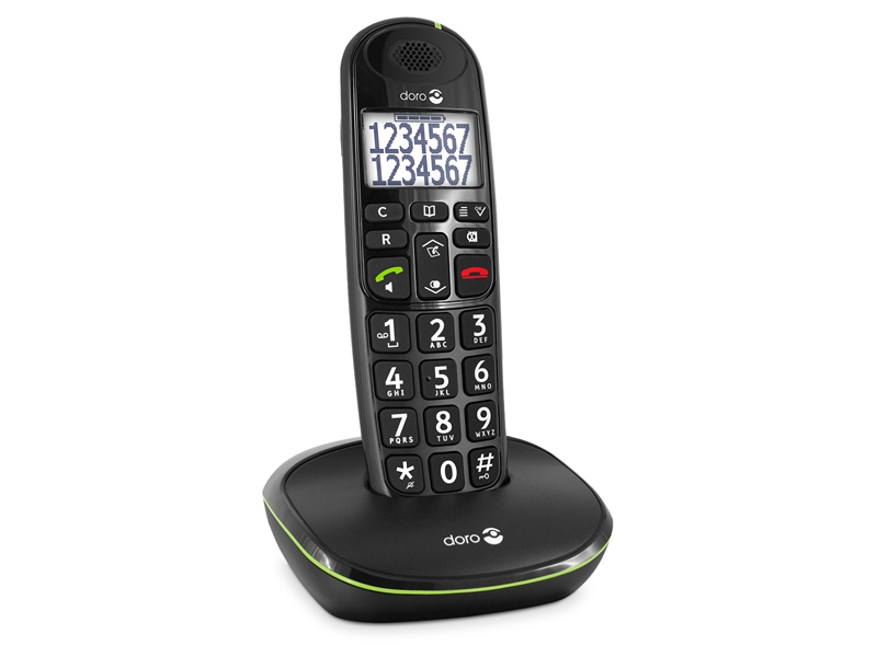 Seniorentelefoon DORO Dect PhoneEasy 110 Zwart Mono