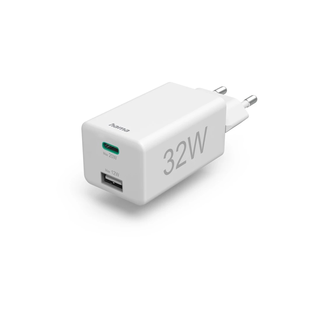 Hama Oplader 32W USB-C & USB-A PD wit