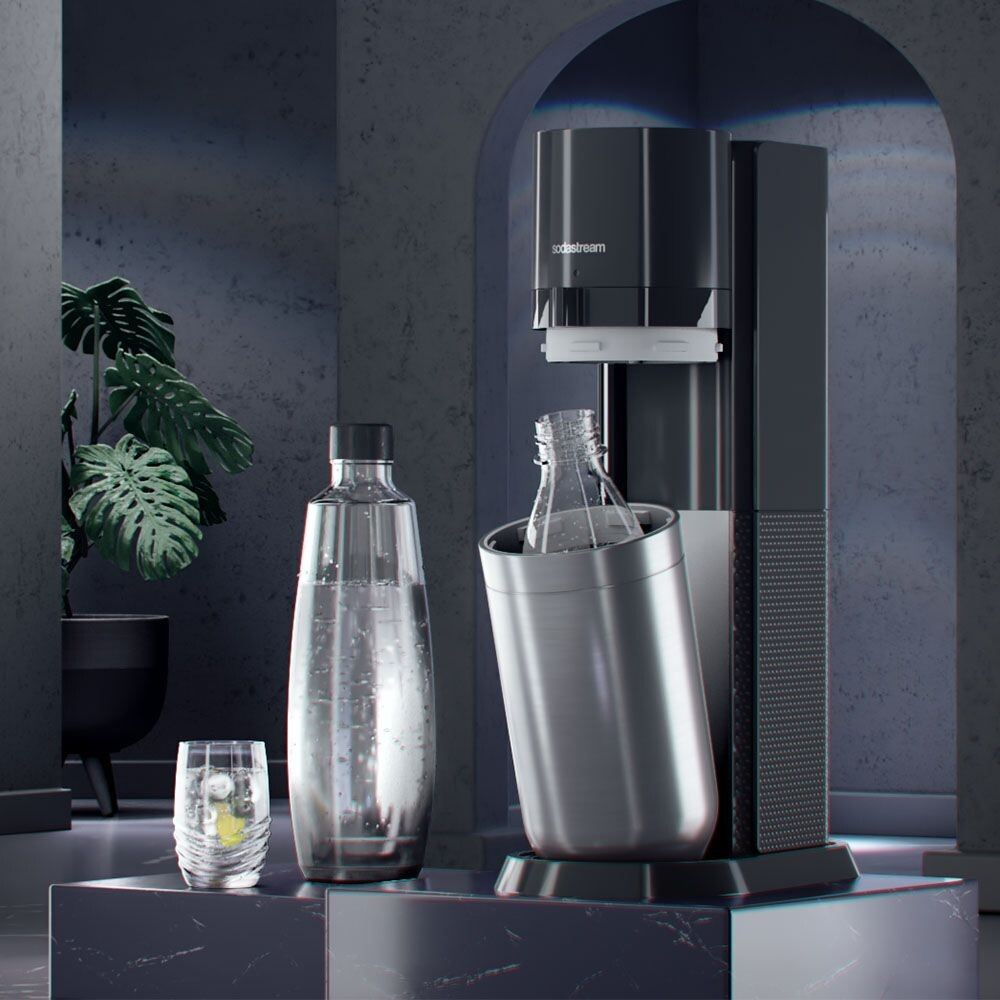 SodaStream DUO Noir, Acier inoxydable