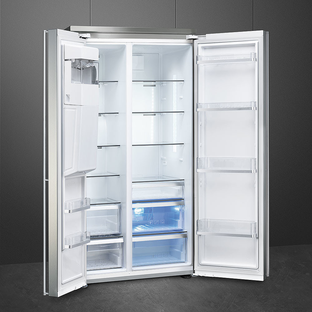 Smeg FA63X frigo américain Pose libre 544 L A Acier inoxydable