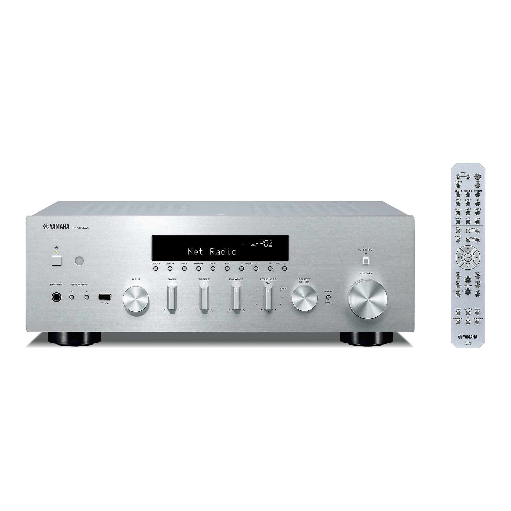 Receiver Yamaha R-N600A zilver