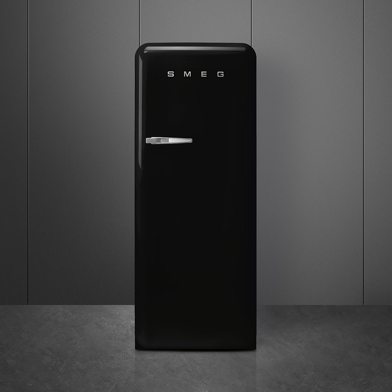 Smeg FAB28RBL5 combi-koelkast Vrijstaand 270 l D Zwart