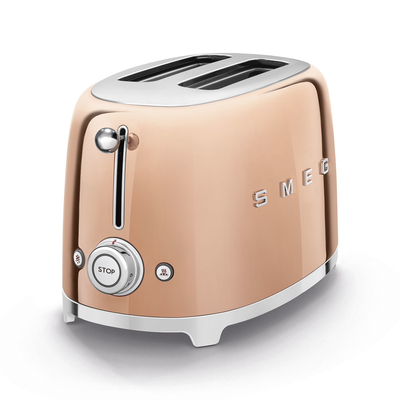 Smeg broodrooster rosé goud TSF01RGEU