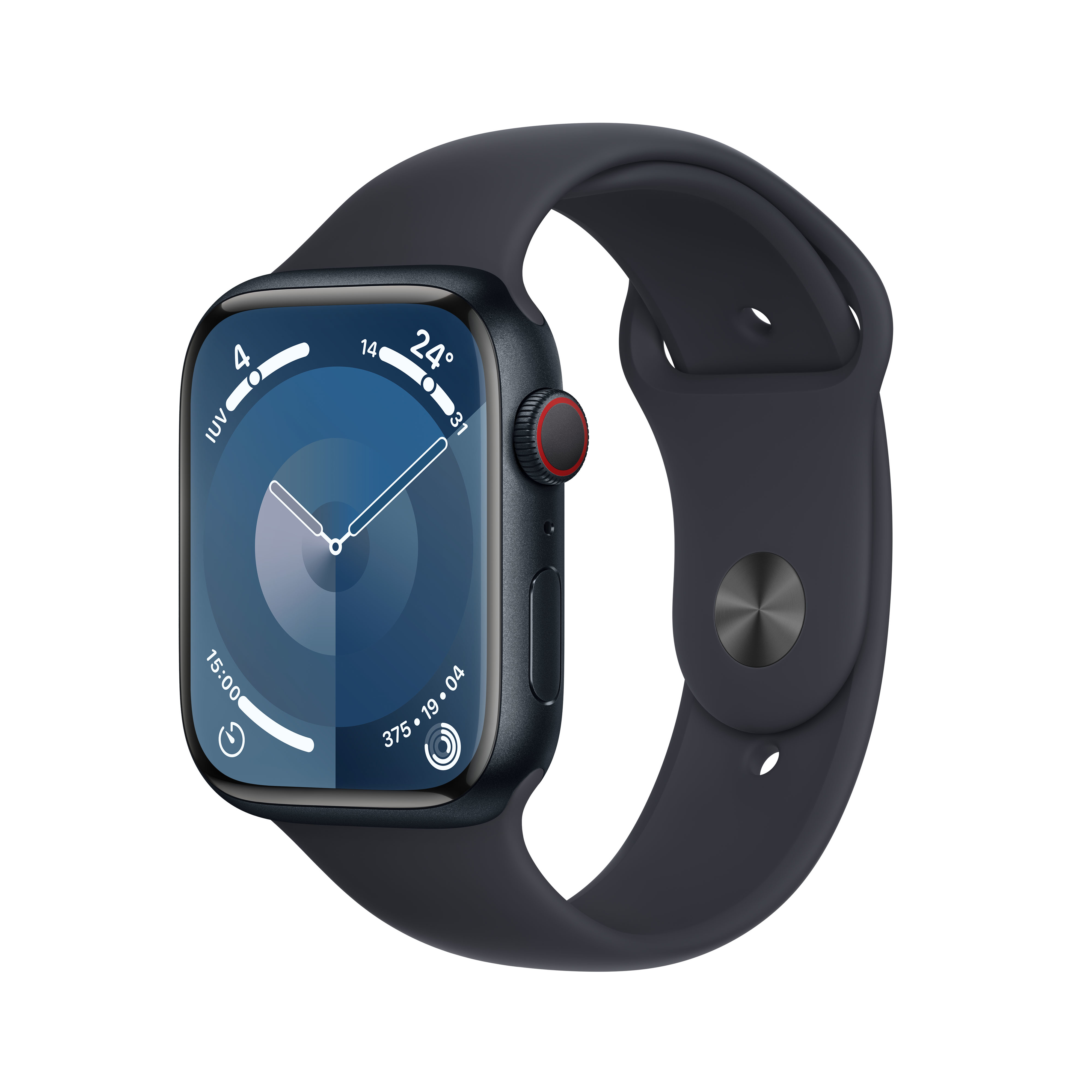 APPLE Watch 9 45mm Midnight Case &Midnight Sport Band CELL