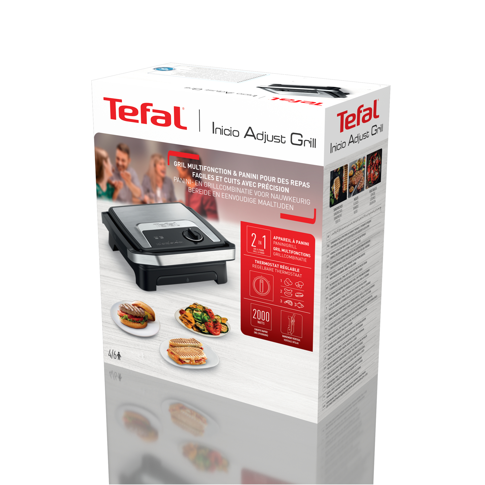 Tefal Inicio Adjust Paninimaker & grill GC272D10