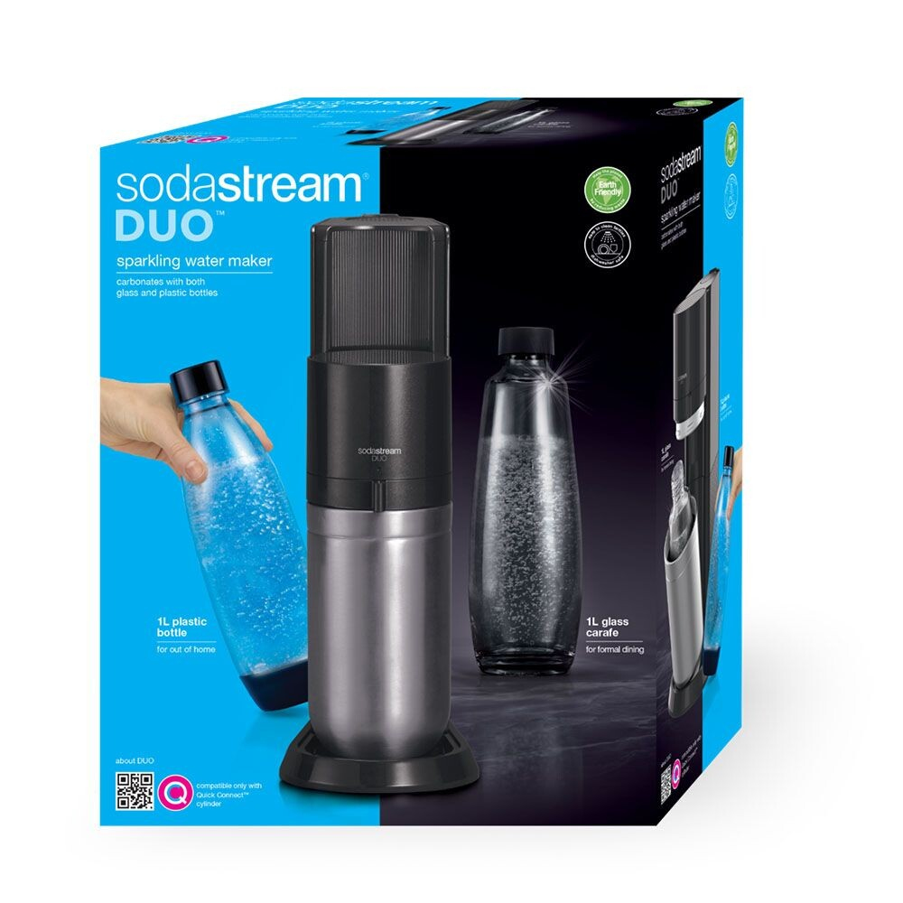 SodaStream DUO Noir, Acier inoxydable