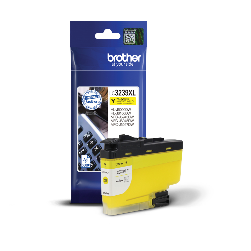 Inktpatroon Brother LC3239XLY Geel- 5000 pagina's