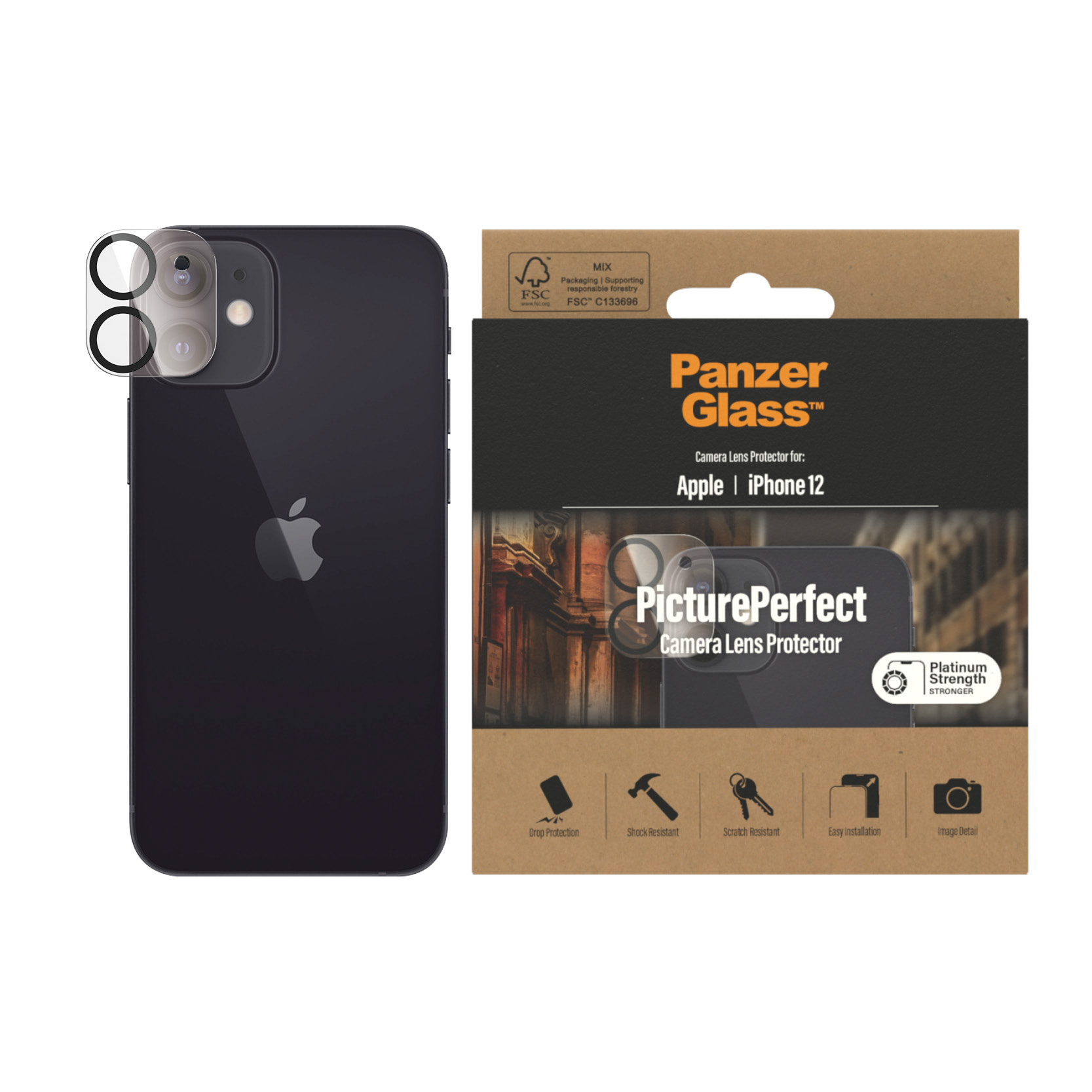 PanzerGlass PG PicturePerfect iPhone 12 Doorzichtige schermbeschermer Apple 1 stuk(s)