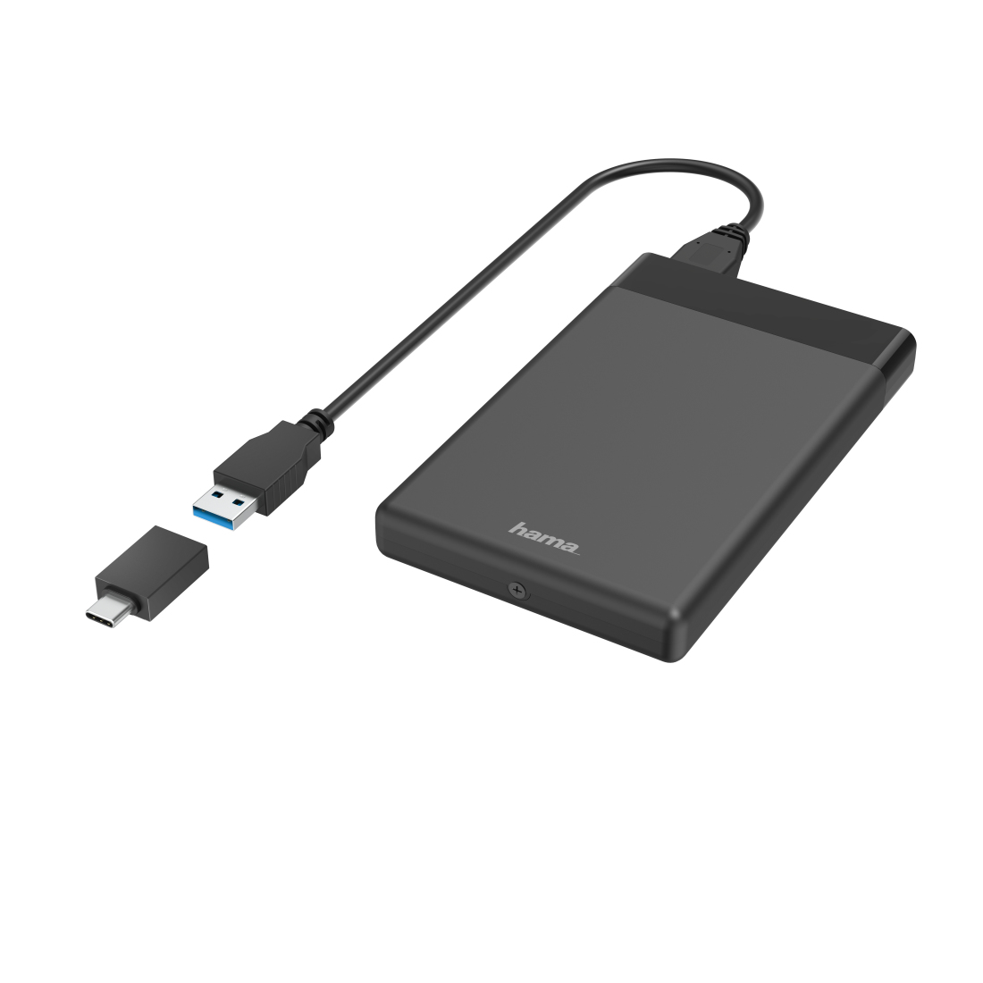 Hama 00200760 behuizing voor opslagstations HDD-/SSD-behuizing Zwart 2.5"